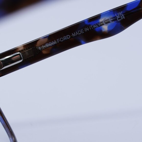 🕶️ New Tom Ford FT5662-B 055 56mm Eyeglasses - Blue Havana Frame - Picture 9 of 11
